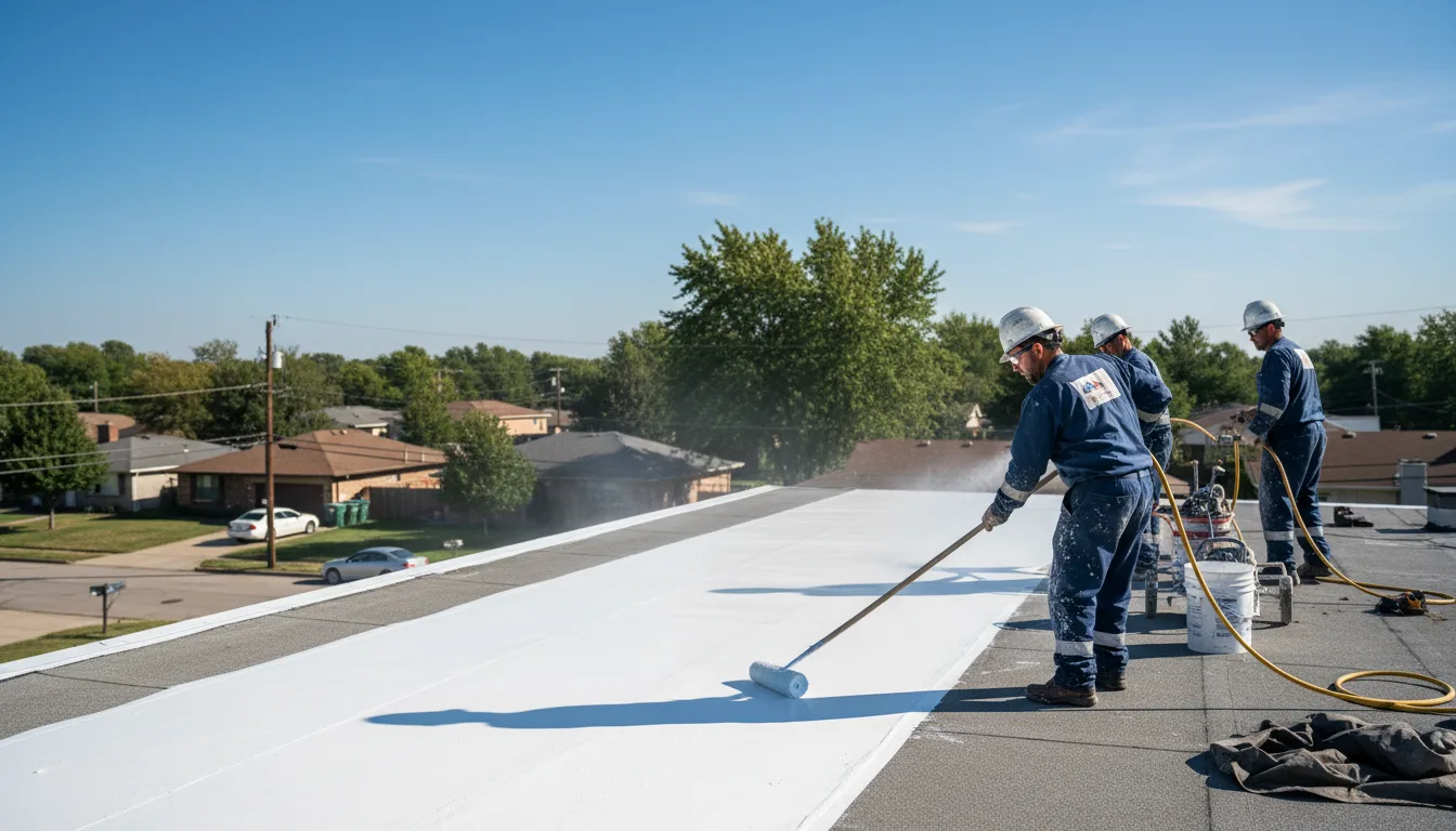 Commercial roof coating in Girard, PA near me